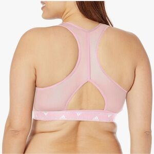 Adidas women Powerreact  training sport bra size 3X clear pink